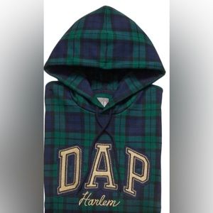 Dap Gap Hoodie XL Tall Green Plaid